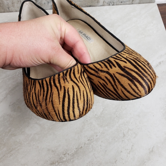 Mi Piaci Tiger Calf Hair Fur Animal Print Heels 41 - Picture 9 of 15